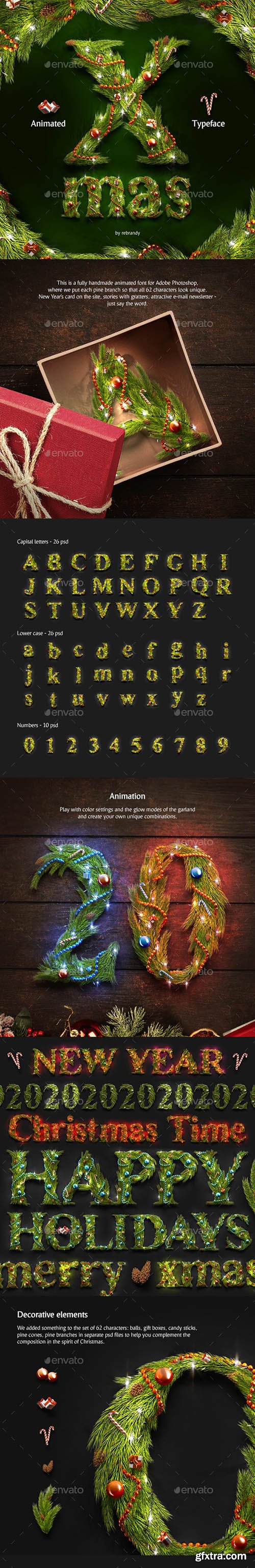 Graphicriver Christmas Animated Typeface 24819053