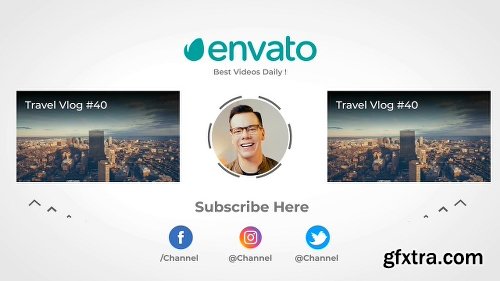 Videohive Youtuber Subscribe &amp; End Screens V2 23179724