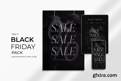 Black Friday Promotion Flyer and Instagram Vol. 7