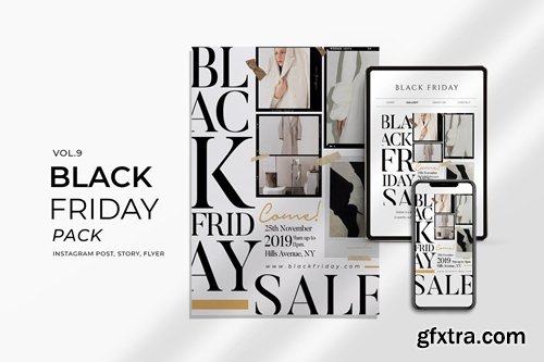 Black Friday Promotion Flyer and Instagram Vol. 9