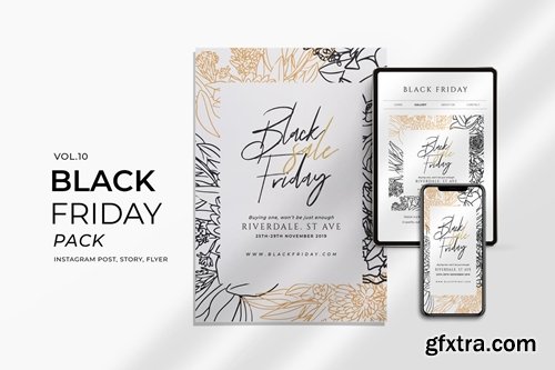 Black Friday Promotion Flyer and Instagram Vol. 10