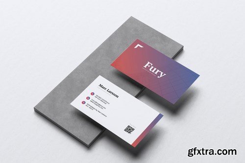 FURY Creative Agency Flyer &amp; Business Card