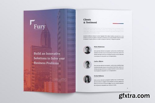 FURY Creative Agency Company Profile Brochures