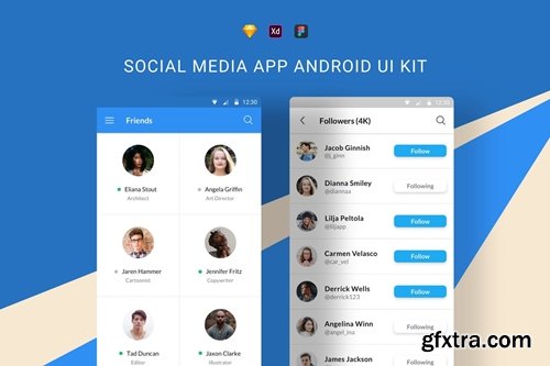 Social Media App Android UI Kit