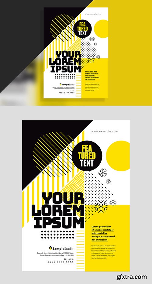 Yellow and Black Event Poster Layout 302490970