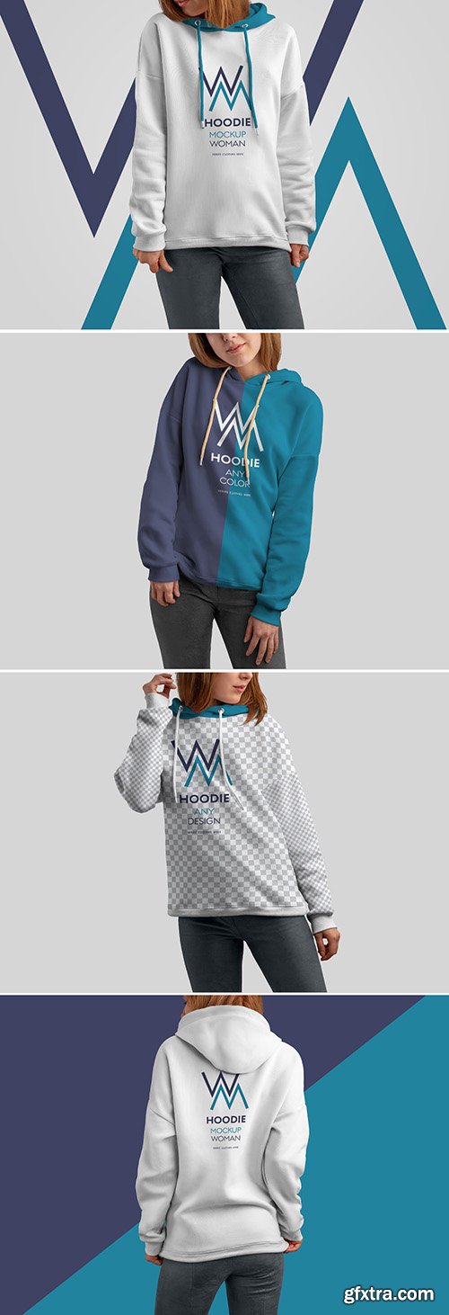 4 Hooded Sweatshirt Mockups 303887253