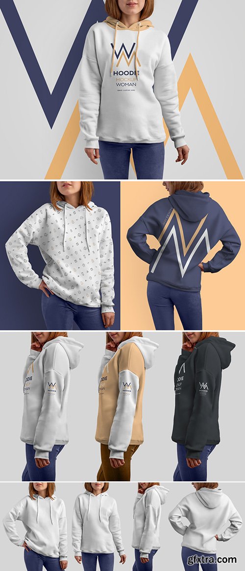 4 Hooded Sweatshirt Mockups 303887164