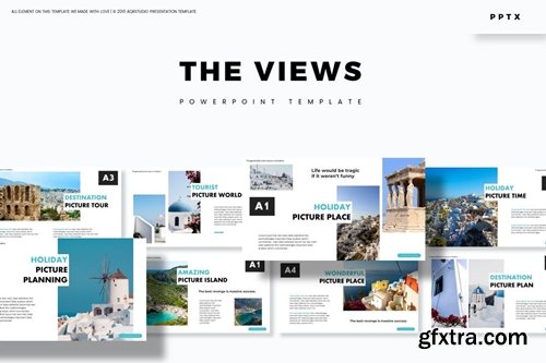 Views Powerpoint, Keynote and Google Slides Templates