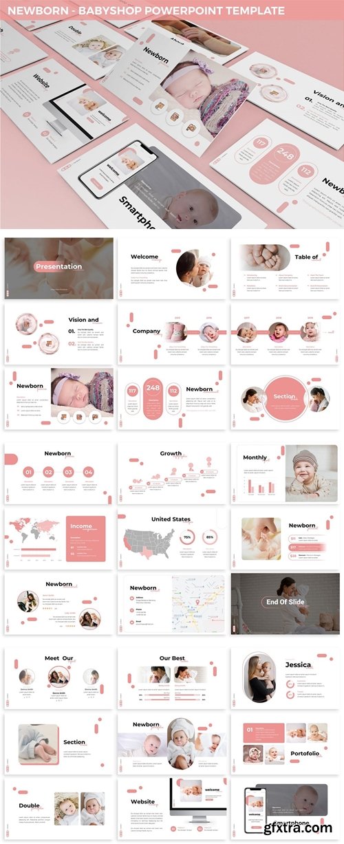 Newborn - Babyshop Powerpoint Template