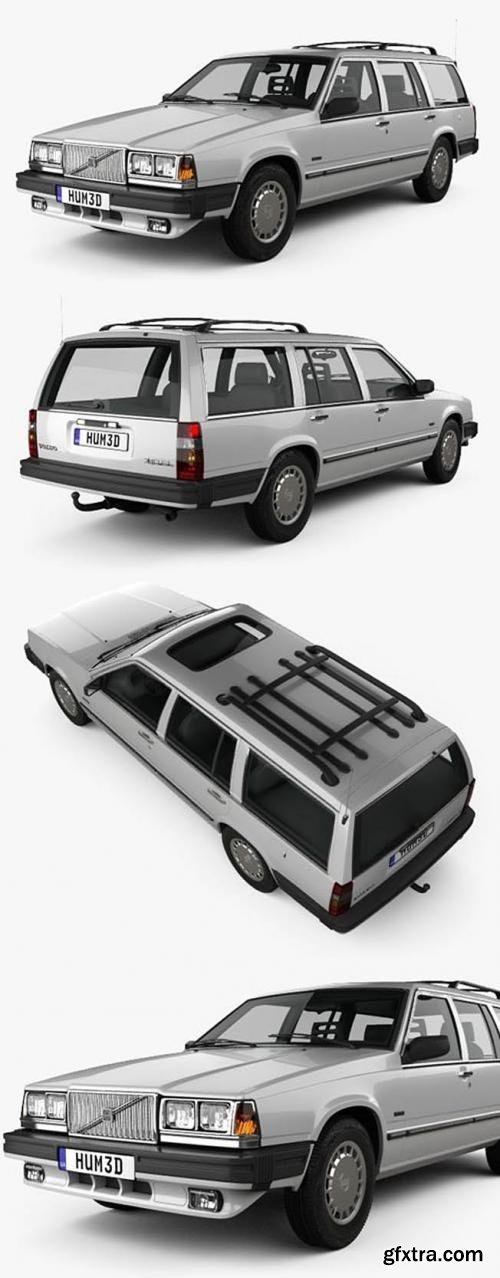 Volvo 745 kombi US 1985 3d model