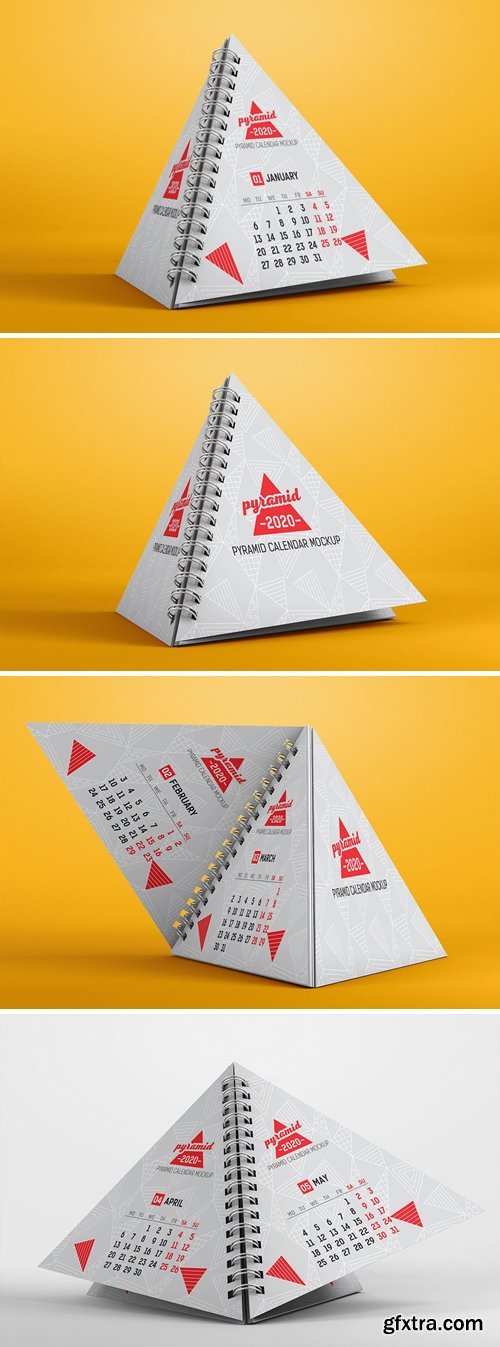 Pyramid Calendar Mockup