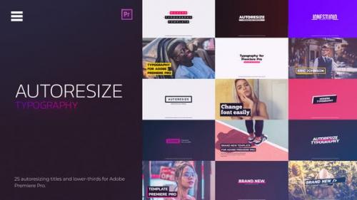 Videohive - Autoresizing Titles