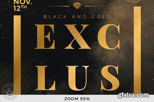 Black and Gold Flyer Template V14