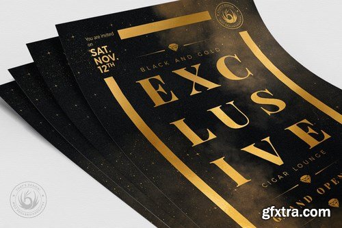 Black and Gold Flyer Template V14