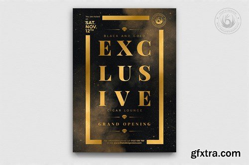 Black and Gold Flyer Template V14