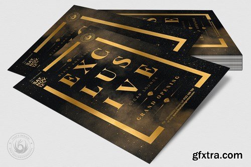 Black and Gold Flyer Template V14