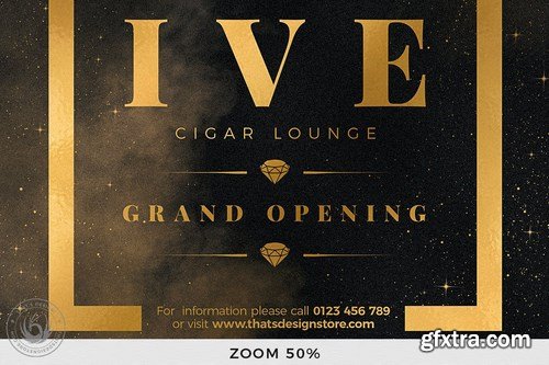 Black and Gold Flyer Template V14