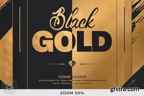 Black and Gold Flyer Template V15