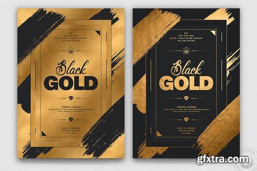 Black and Gold Flyer Template V15