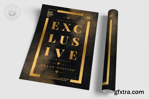 Black and Gold Flyer Template V14