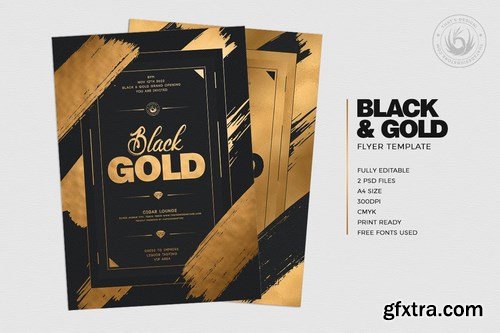 Black and Gold Flyer Template V15