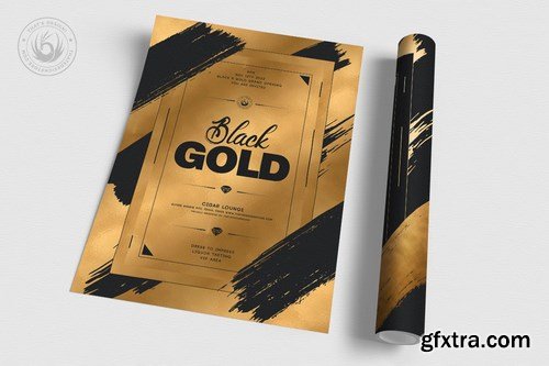 Black and Gold Flyer Template V15