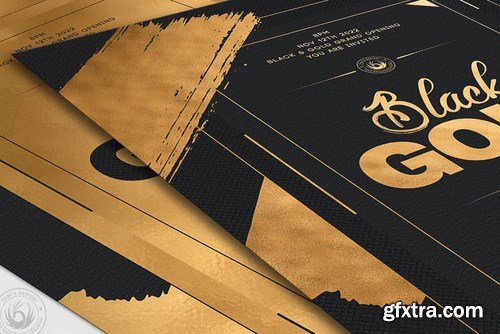 Black and Gold Flyer Template V15