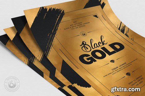 Black and Gold Flyer Template V15