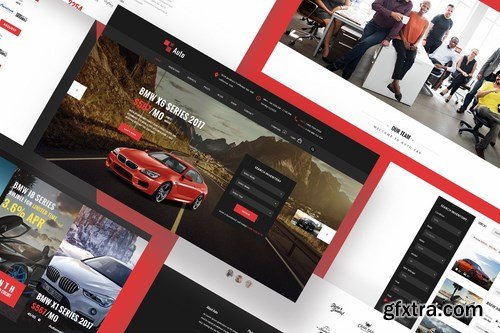 Modern Car Rental Service Sketch Template