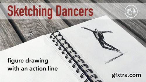 Drawing Dancers - figure sketching with an action line