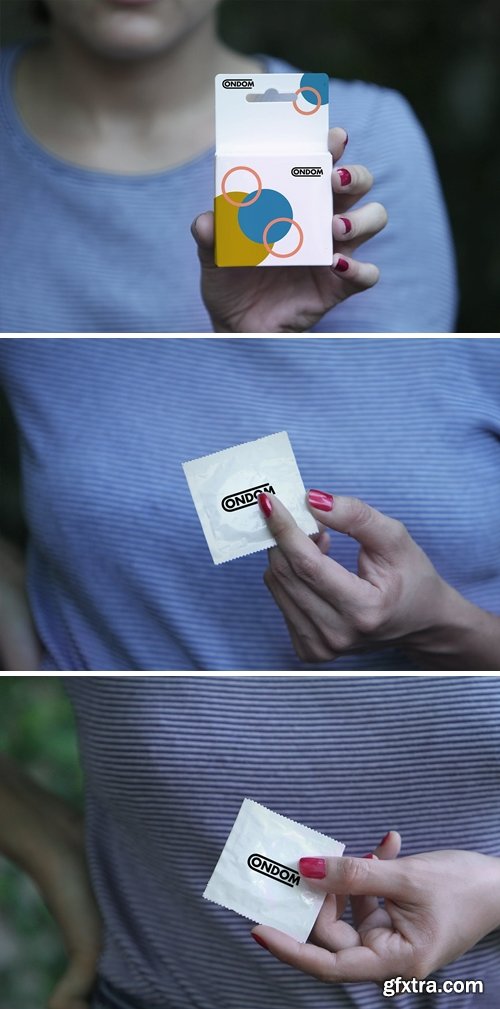 Condom Presentation Mockup