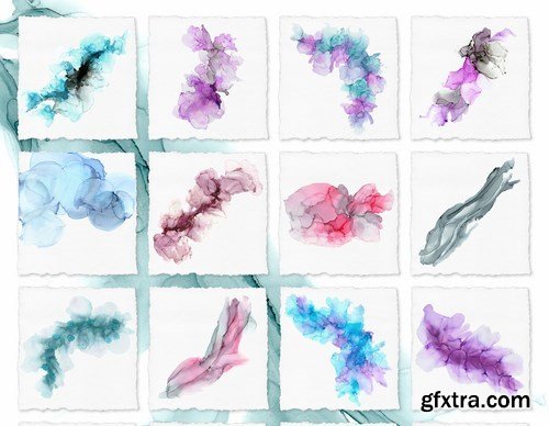 Elegant Alcohol Ink Textures