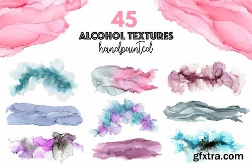 Elegant Alcohol Ink Textures