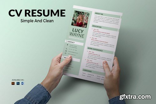 CV Resume Minimal And Clean