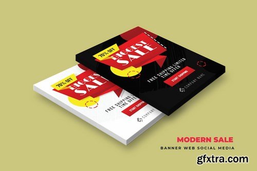 Modern Sale Banner Web Social Media