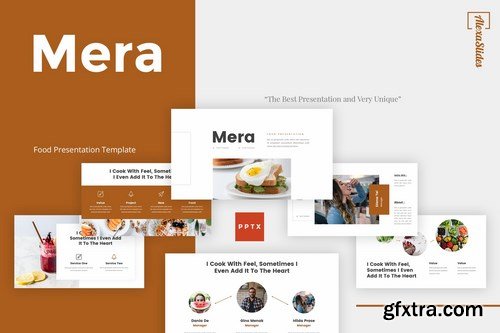 Mera - Food Powerpoint Google Slides and Keynote Templates