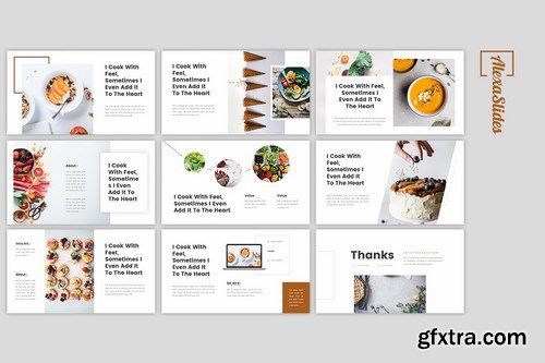 Mera - Food Powerpoint Google Slides and Keynote Templates