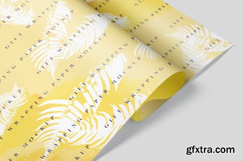 Gift Wrapping Paper Mockup Set