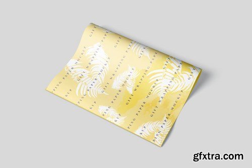 Gift Wrapping Paper Mockup Set