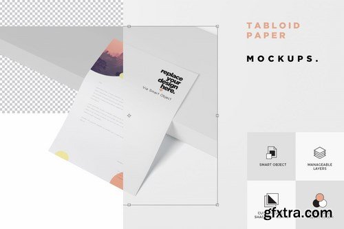 Tabloid Paper Mockup - 11x17 Inch