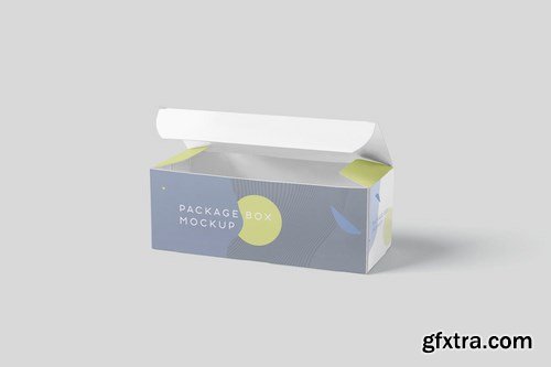 Package Box Mock-Up Set - Wide Rectangle