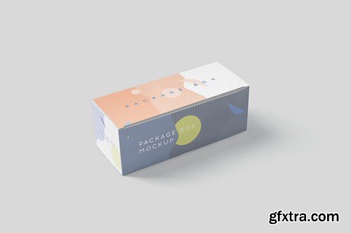 Package Box Mock-Up Set - Wide Rectangle