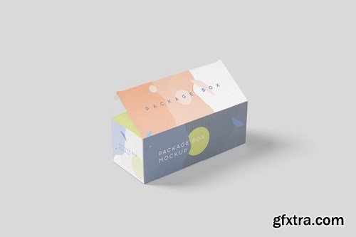 Package Box Mock-Up Set - Wide Rectangle