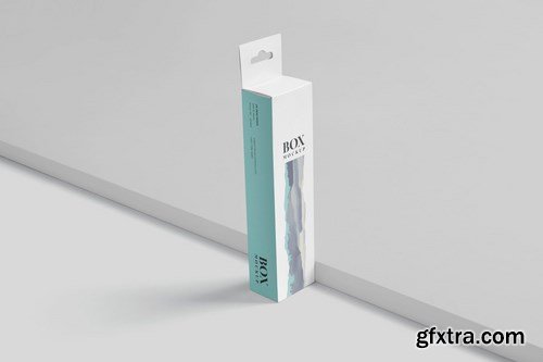 Box Mockup PSDs - High Slim Rectangle Size Hanger