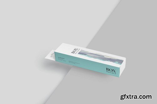 Box Mockup PSDs - High Slim Rectangle Size Hanger