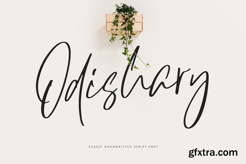 CM - Odishary - Classy Handwritten Font 4333762