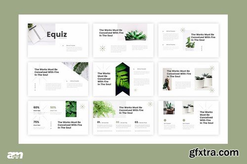 Equiz Minimal Powerpoint Google Slides and Keynote Templates