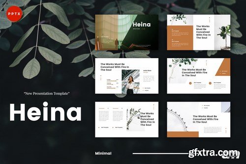 Heina Minimal Powerpoint Google Slides and Keynote Templates