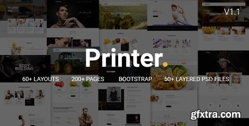 ThemeForest - Printer v1.1 - Responsive Multi-Purpose HTML5 Template - 17365545