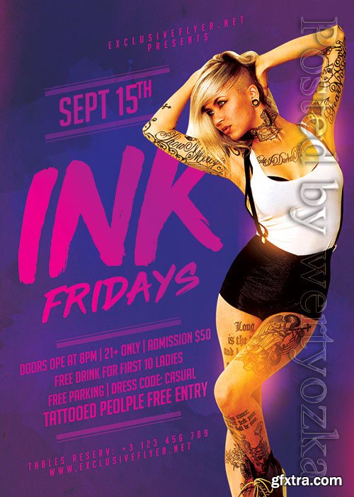 Ink fridays - Premium flyer psd template